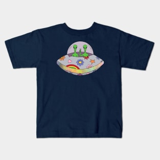 They Come in Peace UFO Kids T-Shirt